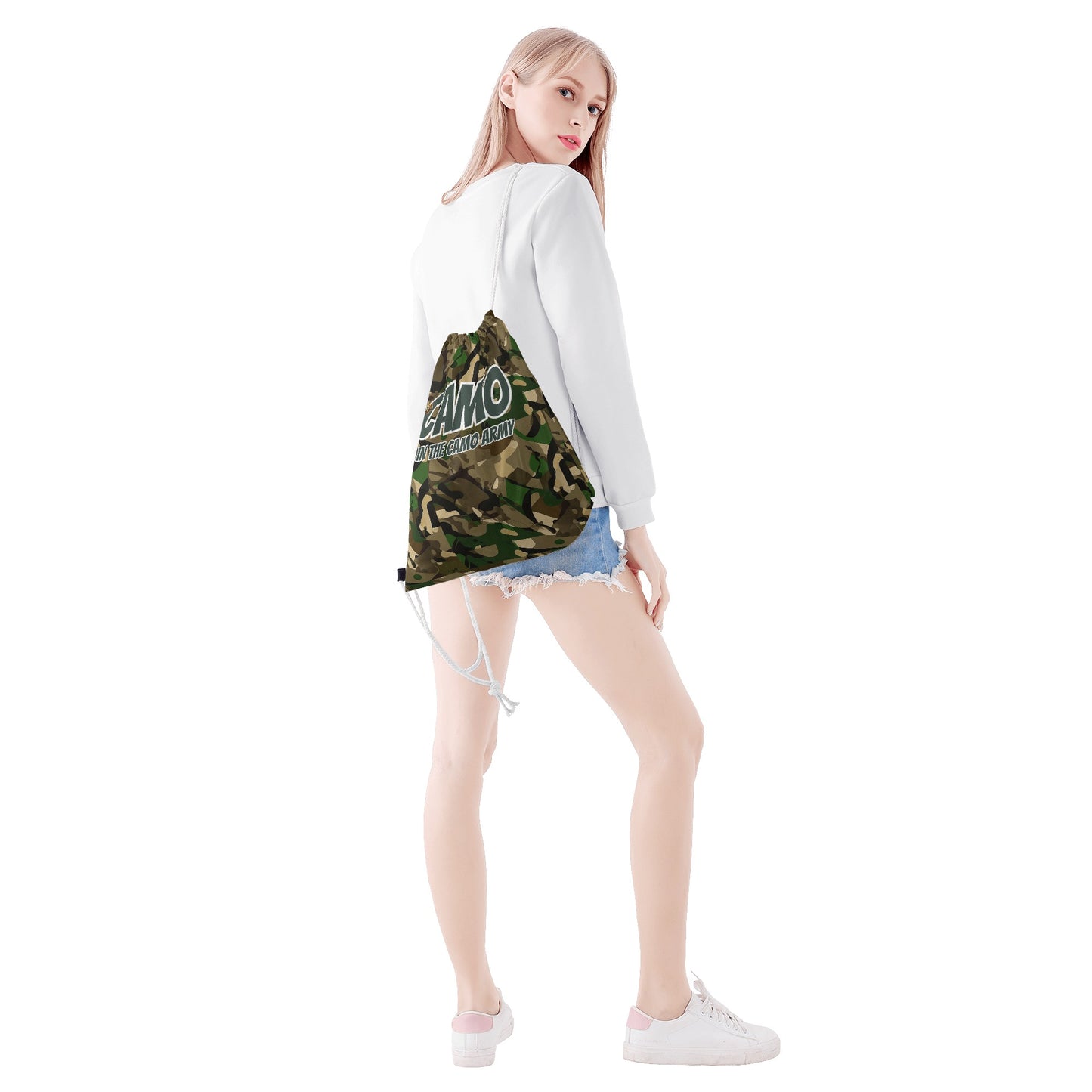 Camo Drawstring Bag