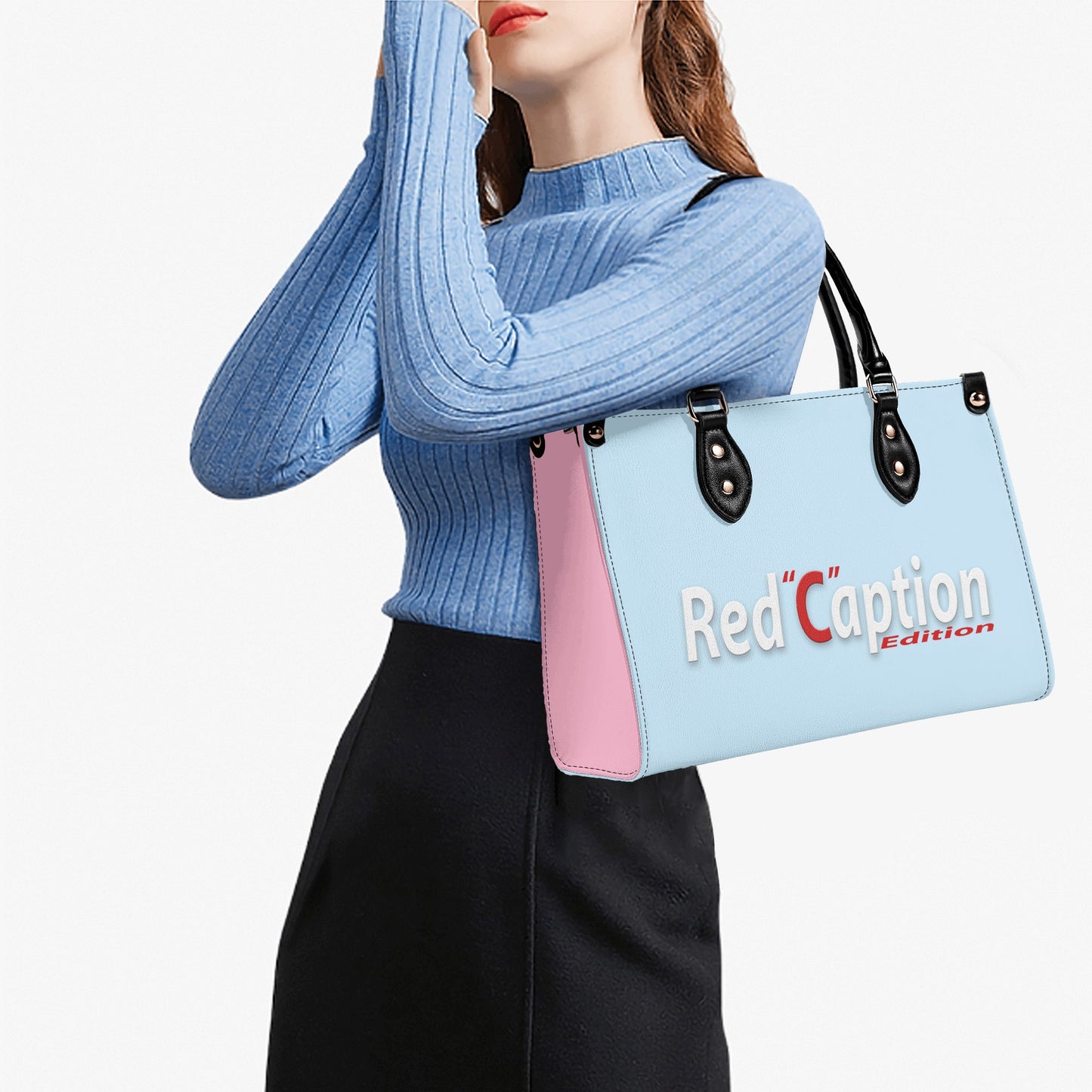 Red Caption Purse