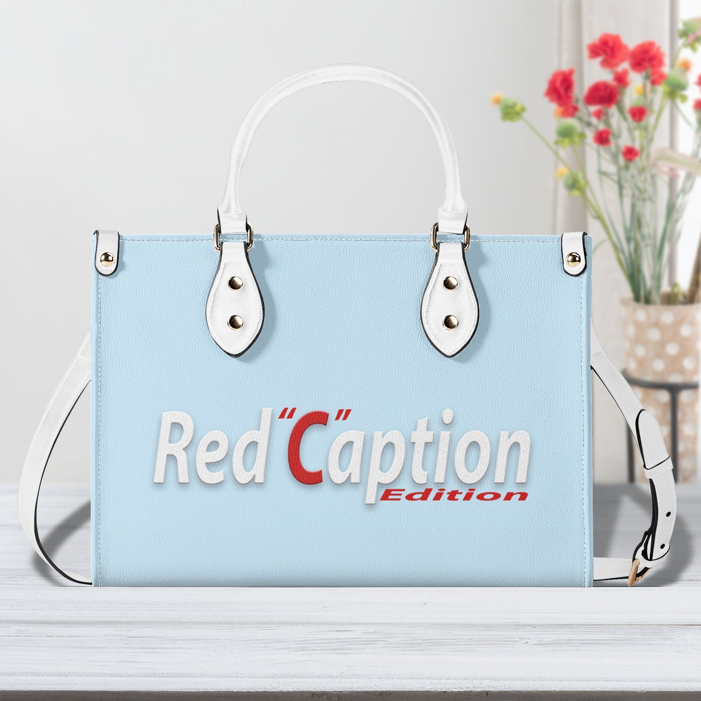 Red Caption Purse