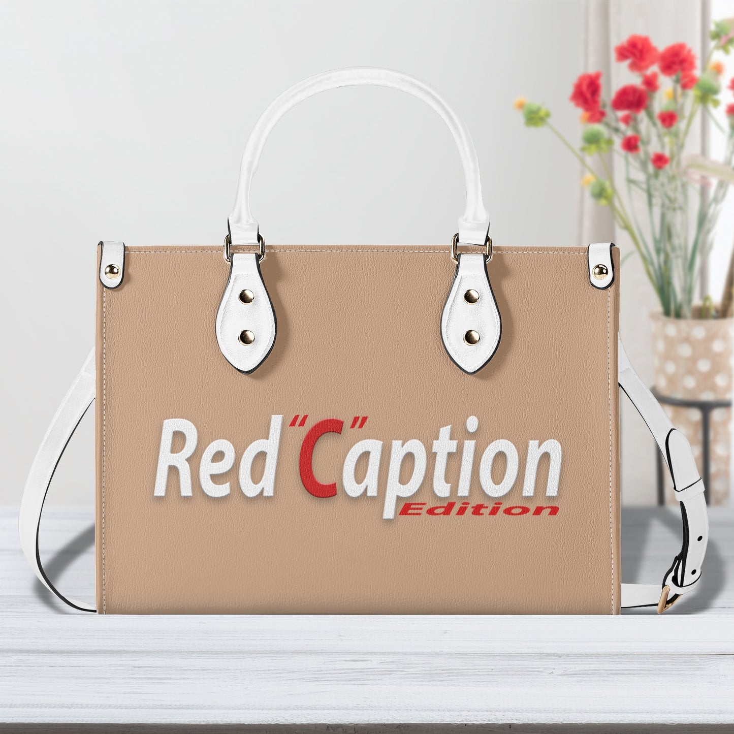 Red Caption Purse