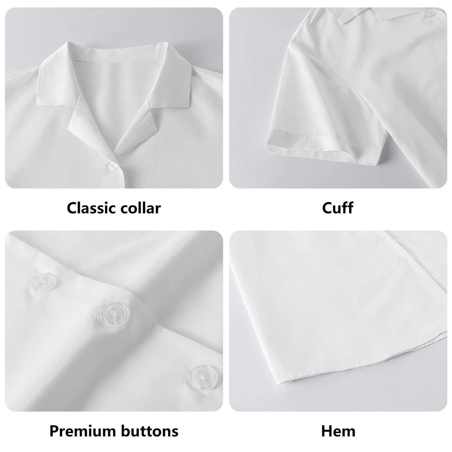 Solid bleu Hawaiian Shirt