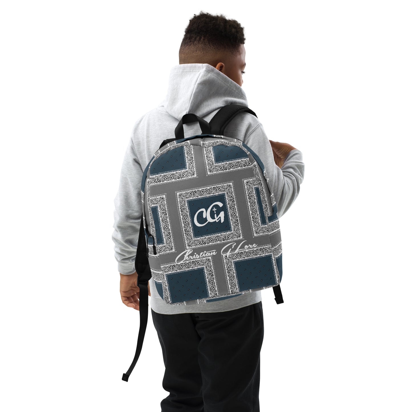 Bandana Teal and Gray